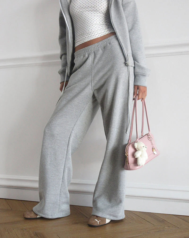 Loose Jogger in Grey Marl
